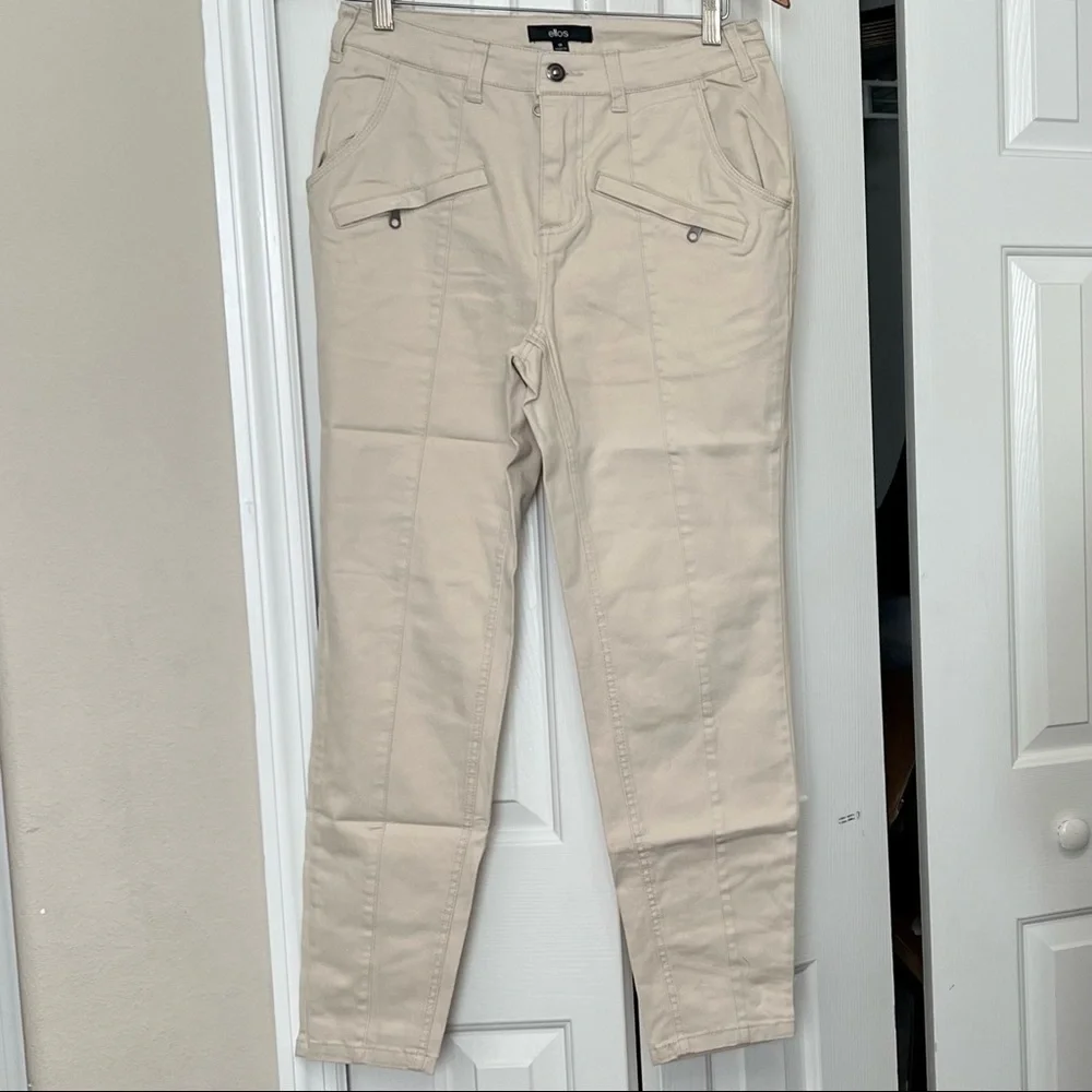 Ellos skinny Khaki chinos pants size 10 New